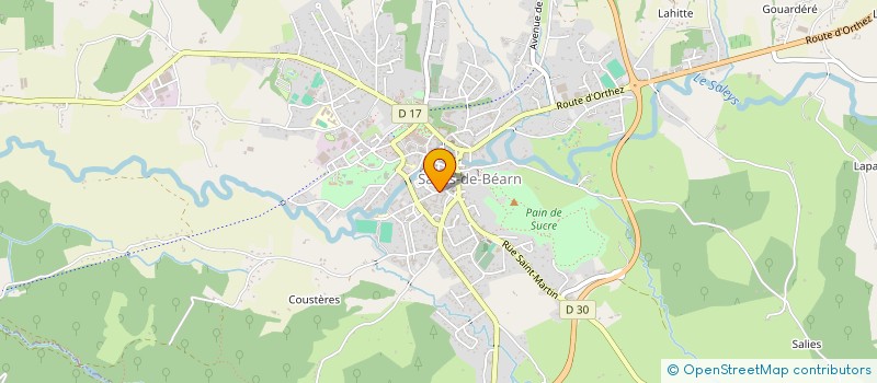 localisation de l'entreprise MADAME MARILYNE FERREIRA  SALIES-DE-BEARN