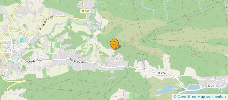 localisation de l'entreprise MADAME MARILYNE FLAYOLS  LE VAL