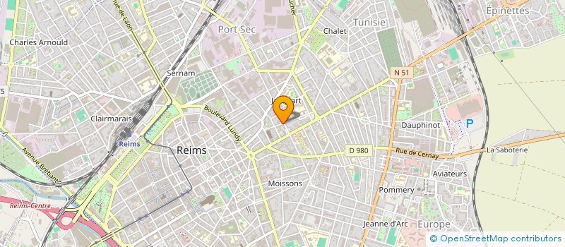 localisation de l'entreprise MADAME MARILYNE GADROY  REIMS