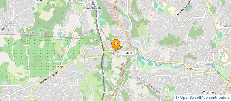 localisation de l'entreprise MADAME MARILYNE GENEVRIER  CHAPONOST