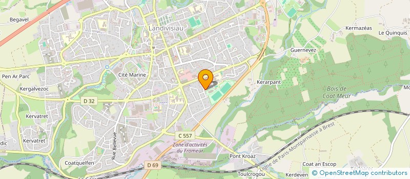 localisation de l'entreprise MADAME MARILYNE HERROU  LANDIVISIAU