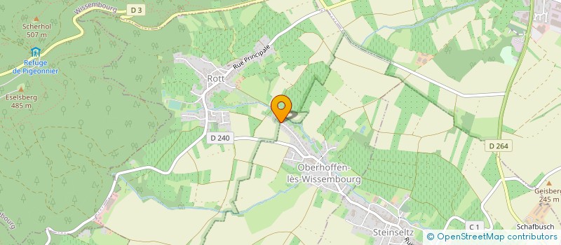 localisation de l'entreprise MADAME MARILYNE HOLTZER  OBERHOFFEN-LES-WISSEMBOURG