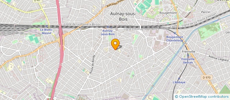 localisation de l'entreprise MADAME MARILYNE JEANSSENS à AULNAY-SOUS-BOIS