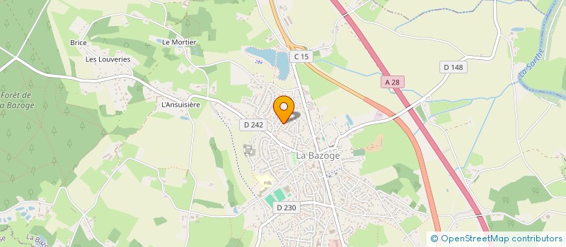 localisation de l'entreprise MADAME MARILYNE KERVELLA  LA BAZOGE