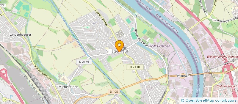 localisation de l'entreprise MADAME MARILYNE KLEINFUS  VILLAGE-NEUF