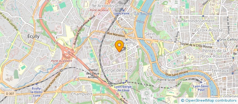 localisation de l'entreprise MADAME MARILYNE LADRAT  LYON