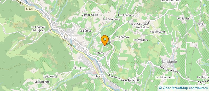 localisation de l'entreprise MADAME MARILYNE LAGRANGE  BEAUJEU