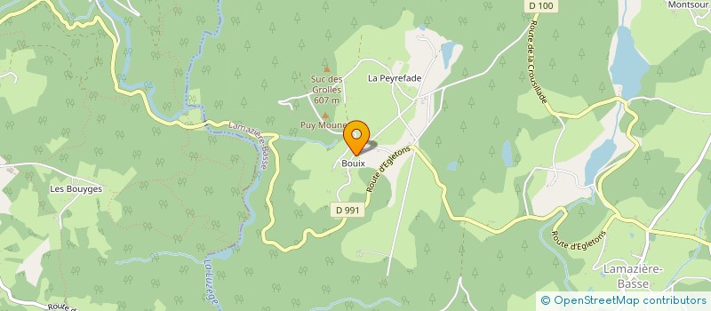 localisation de l'entreprise MADAME MARILYNE LESAGE DE LA HAYE  LAMAZIERE-BASSE