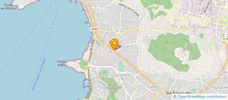 localisation de l'entreprise MADAME MARILYNE MAIRE à SIX-FOURS-LES-PLAGES