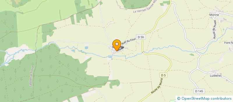 localisation de l'entreprise MADAME MARILYNE MERLE  LE VERNET-SAINTE-MARGUERITE