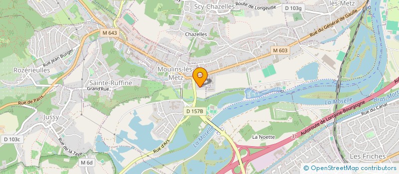 localisation de l'entreprise MADAME MARILYNE MESSELIN  MOULINS-LES-METZ