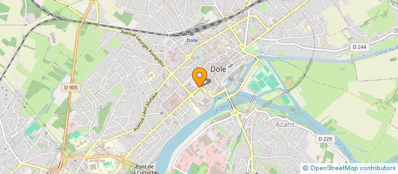 localisation de l'entreprise MADAME MARILYNE MEUNIER à DOLE