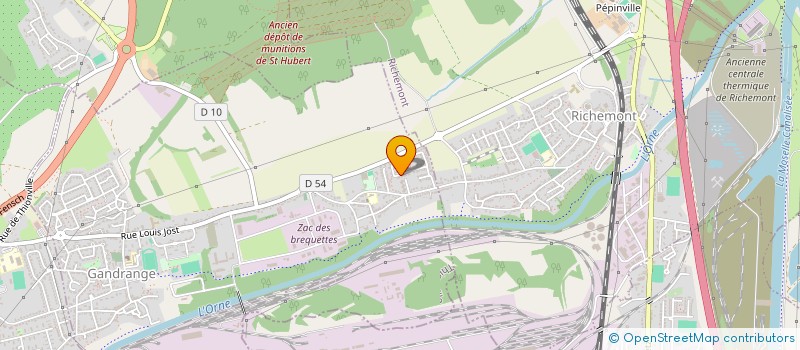 localisation de l'entreprise MADAME MARILYNE MION  GANDRANGE