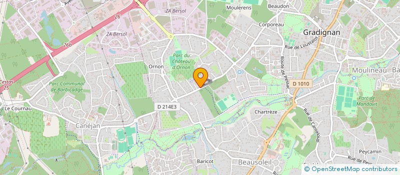 localisation de l'entreprise MADAME MARILYNE MONDOLFI  GRADIGNAN