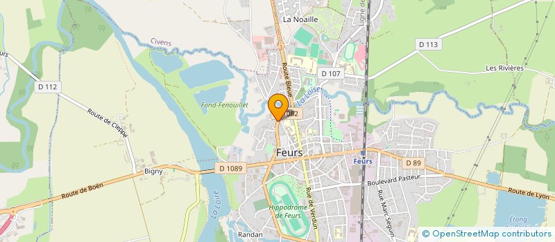 localisation de l'entreprise MADAME MARILYNE POULARD à FEURS
