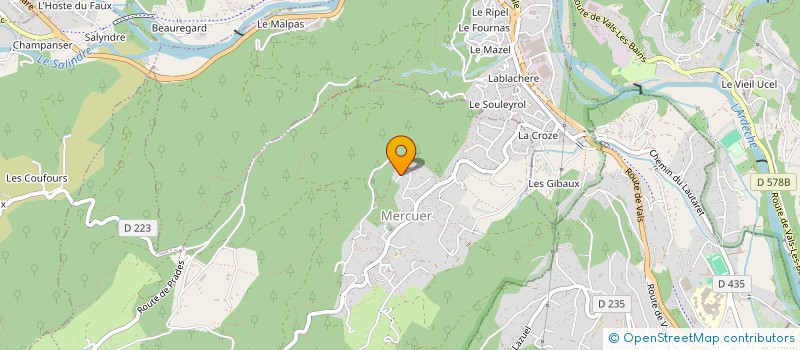 localisation de l'entreprise MADAME MARILYNE PUPPO  MERCUER