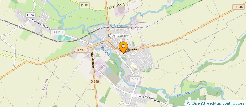 localisation de l'entreprise MADAME MARILYNE RAVAUX  MONTCORNET