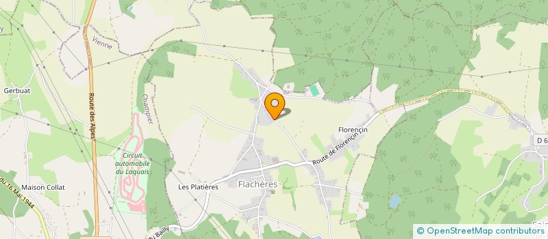 localisation de l'entreprise MADAME MARILYNE ROUGIER  FLACHERES