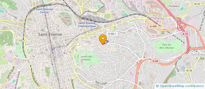 localisation de l'entreprise MADAME MARILYNE SERRAILLE  SAINT-ETIENNE