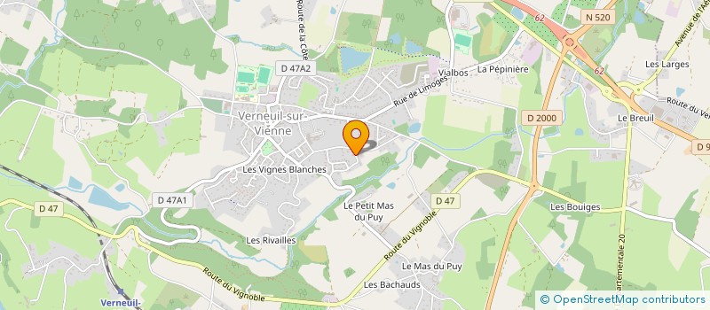 localisation de l'entreprise MADAME MARILYNE TERRIER à VERNEUIL-SUR-VIENNE