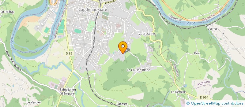 localisation de l'entreprise MADAME MARILYNE TILLET  CAPDENAC-GARE