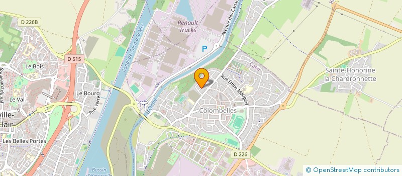 localisation de l'entreprise MADAME MARILYNE VRAC  COLOMBELLES