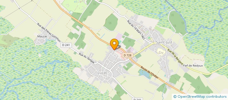 localisation de l'entreprise MADAME MARILYSE BERTEAU  SAINT-JUST-LUZAC