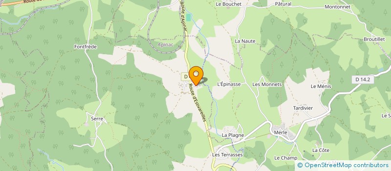 localisation de l'entreprise MADAME MARINA ABEL  APINAC