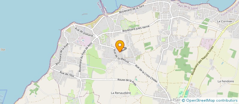 localisation de l'entreprise MADAME MARINA AMOSSE à LA PLAINE-SUR-MER
