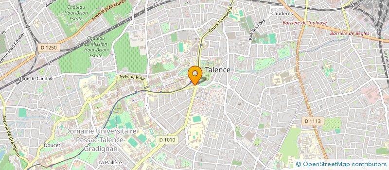 localisation de l'entreprise MADAME MARINA BARTHE à TALENCE