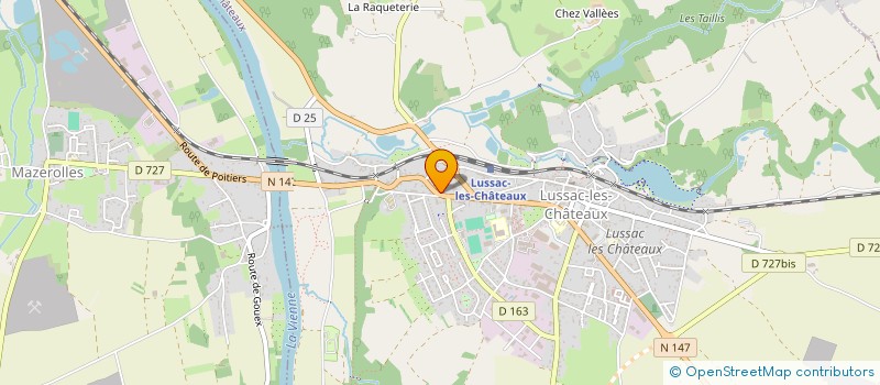 localisation de l'entreprise MADAME MARINA BEAUPOUX à MAZEROLLES
