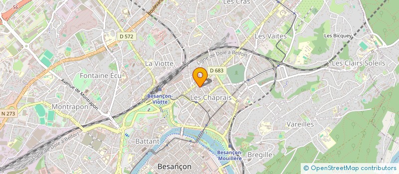 localisation de l'entreprise MADAME MARINA BECHELEM  BESANCON