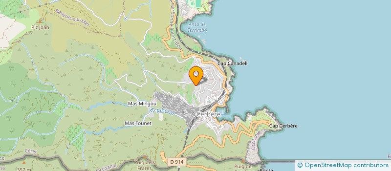 localisation de l'entreprise MADAME MARINA BENITEZ GARCIA  CERBERE