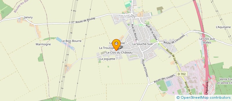 localisation de l'entreprise MADAME MARINA BESNARD  GIDY