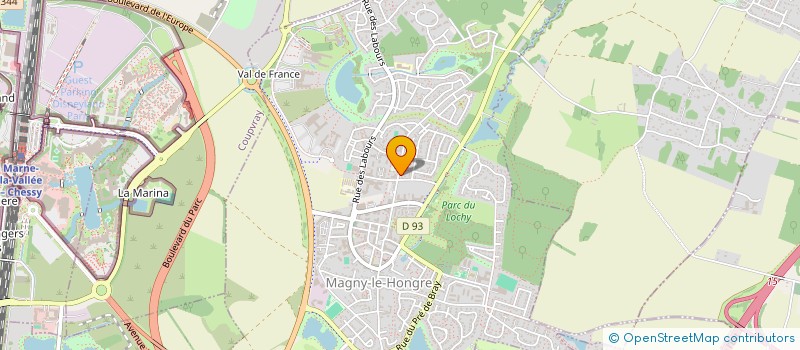 localisation de l'entreprise MADAME MARINA BIFFI  MAGNY-LE-HONGRE