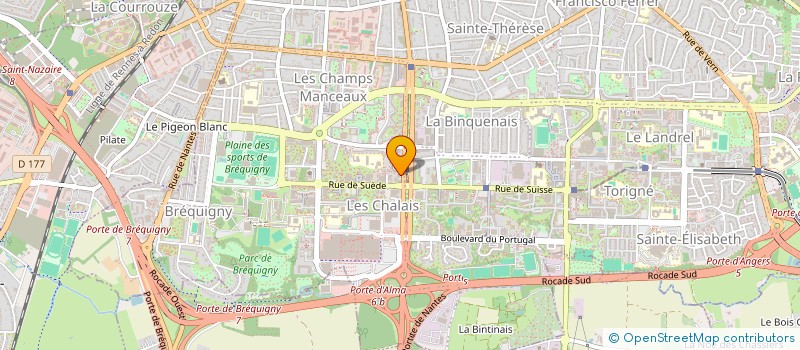 localisation de l'entreprise MADAME MARINA BINET  RENNES