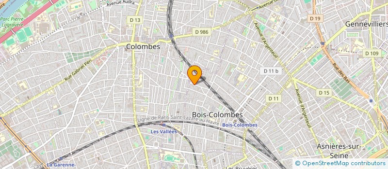 localisation de l'entreprise MADAME MARINA BLANC à BOIS-COLOMBES