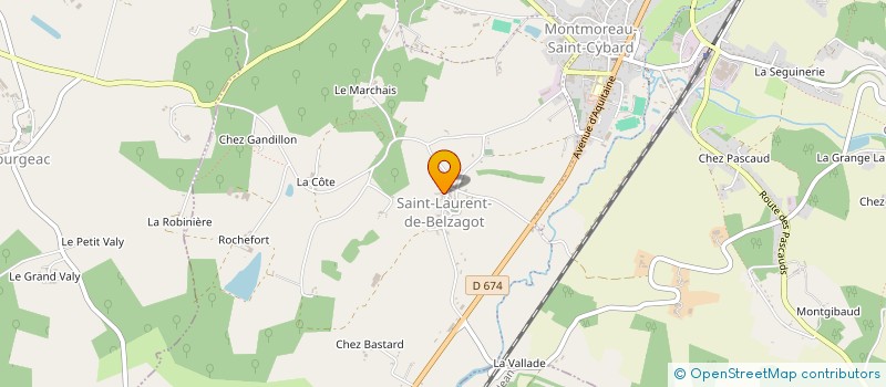 localisation de l'entreprise MADAME MARINA BODET-GALLETTI  MONTMOREAU