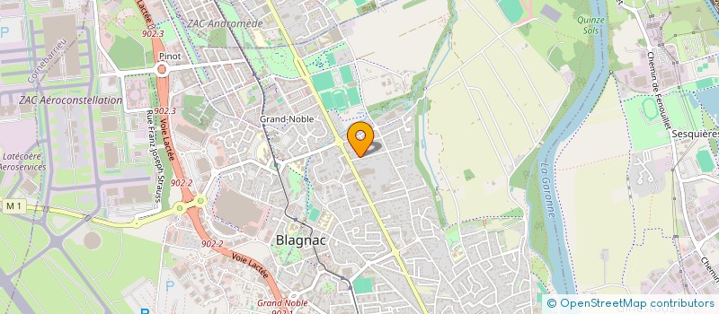 localisation de l'entreprise MADAME MARINA BOMBAIL  BLAGNAC