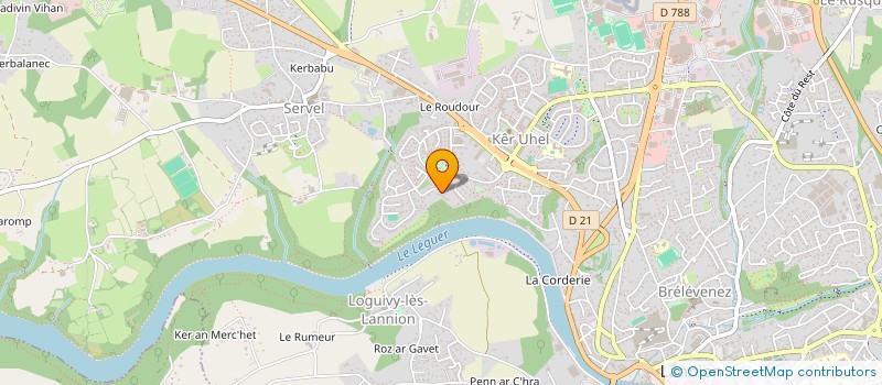 localisation de l'entreprise MADAME MARINA BONNET à LANNION