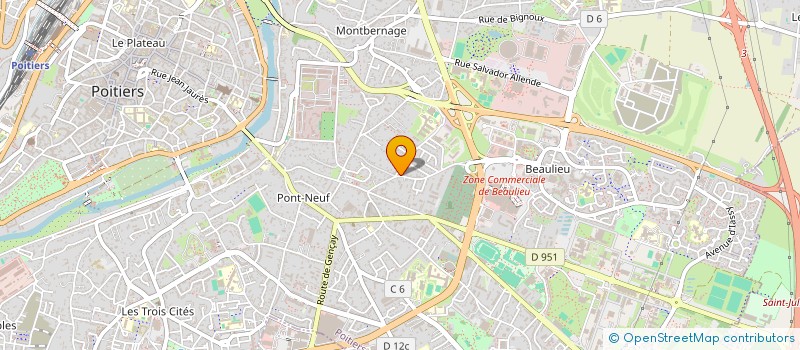 localisation de l'entreprise MADAME MARINA BOUIN à POITIERS