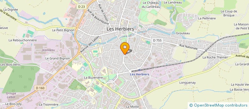 localisation de l'entreprise MADAME MARINA BOUTET à LES HERBIERS