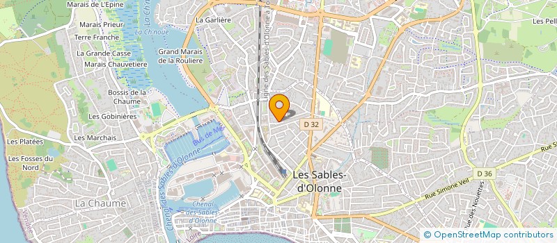 localisation de l'entreprise MADAME MARINA BRET à LES SABLES D'OLONNE