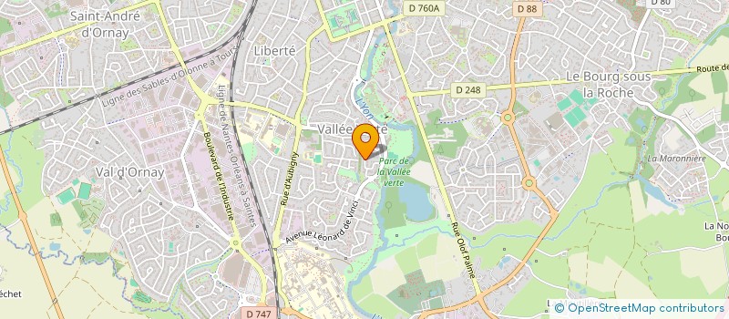 localisation de l'entreprise MADAME MARINA BROCUS  LA ROCHE-SUR-YON