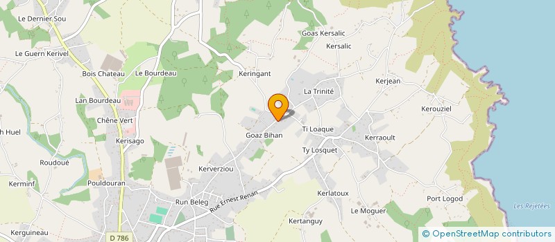 localisation de l'entreprise MADAME MARINA BYCHKOWA  PLOUHA