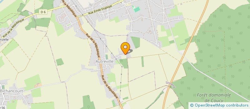 localisation de l'entreprise MADAME MARINA CARPENTIER  AUTREVILLE