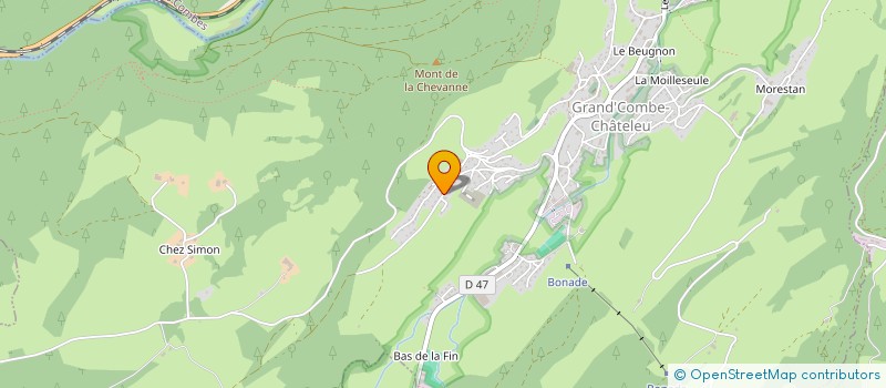 localisation de l'entreprise MADAME MARINA CARTIER  GRAND'COMBE-CHATELEU