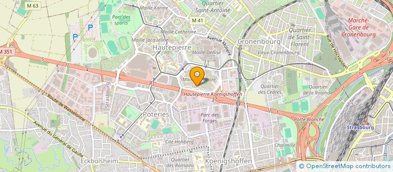 localisation de l'entreprise MADAME MARINA CAVATA à STRASBOURG