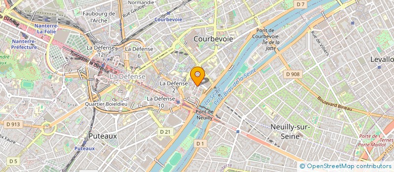 localisation de l'entreprise MADAME MARINA CHALMAS à COURBEVOIE