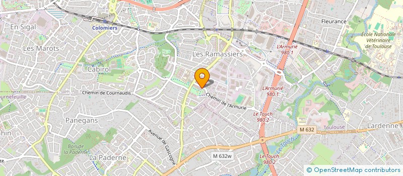 localisation de l'entreprise MADAME MARINA CHAMPAGNE  TOURNEFEUILLE